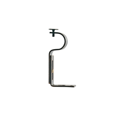 Black Sweep Copper 0.4mm Curtain Rod Set 28mm Diameter With Single Bracket