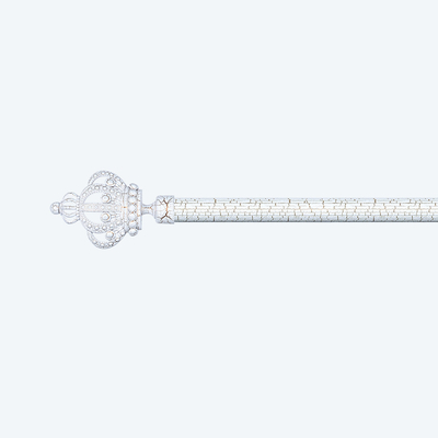 1.6m 2m Pipe Curtain Rods White Golden Single Home Decoration