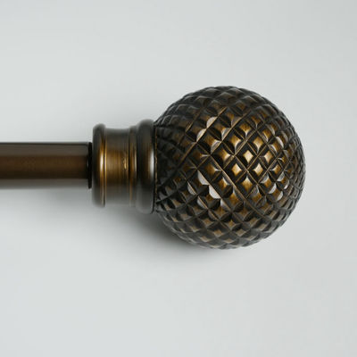 Classic Round Telescoping 1 Inch Curtain Rod Finials