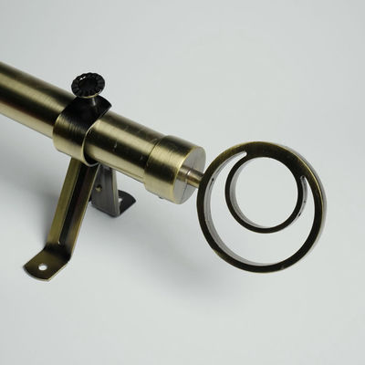 6/8" Aluminium Alloy Brass Curtain Finials For Home Decorative