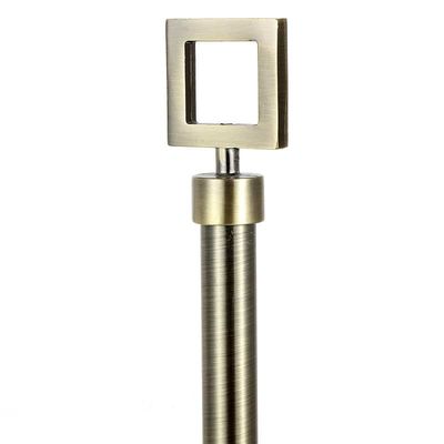 16mm Square Stainless Steel Exquisite Curtain Rod European Style