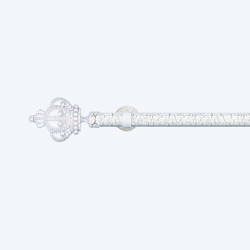 1.6m 2m Pipe Curtain Rods White Golden Single Home Decoration