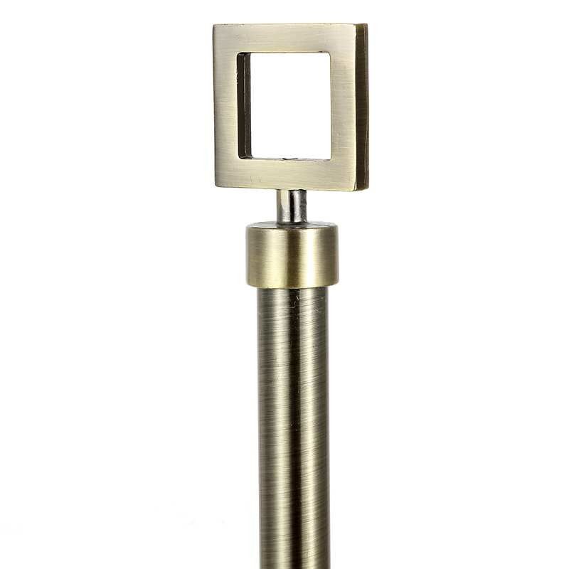 16mm Square Stainless Steel Exquisite Curtain Rod European Style